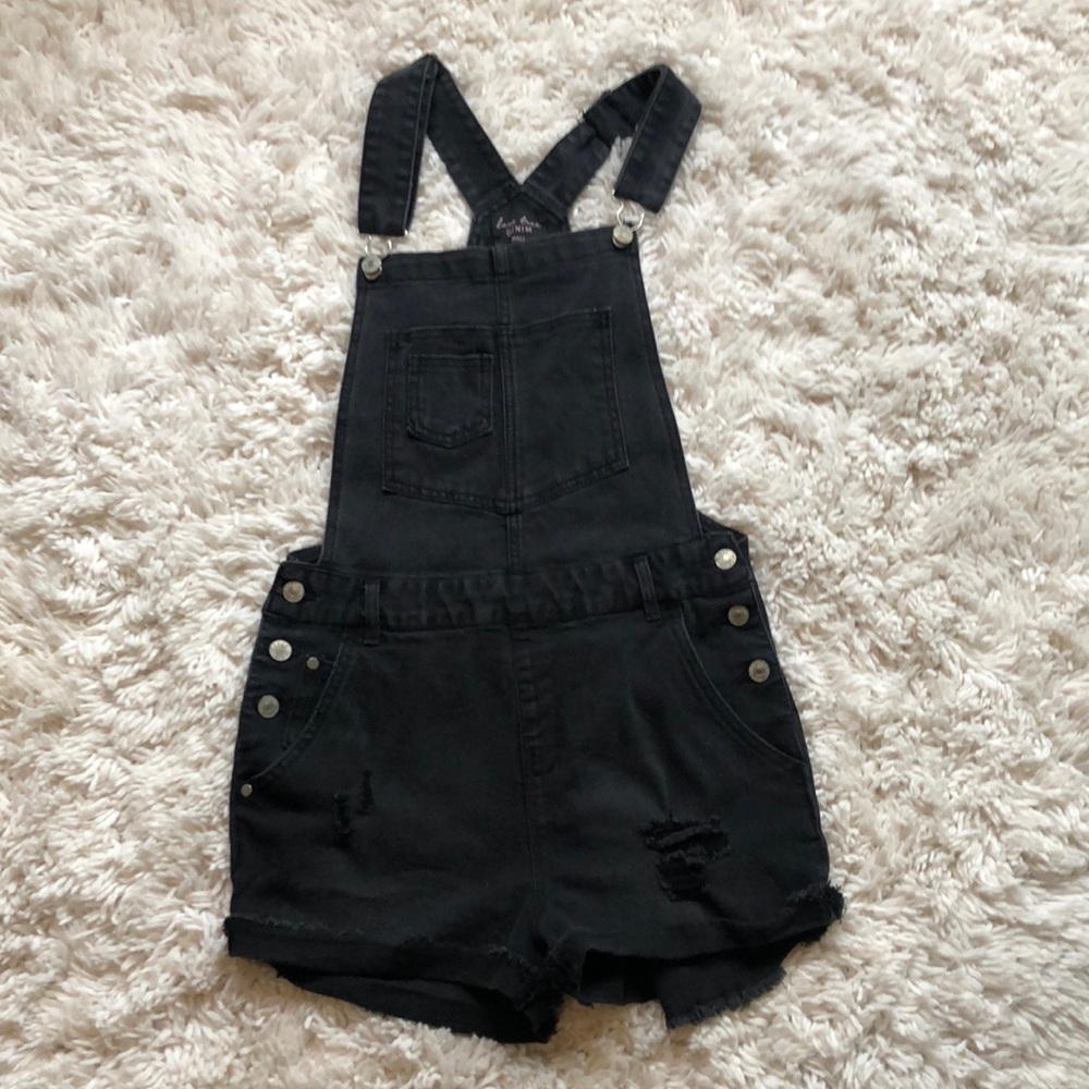 Black shorts overalls